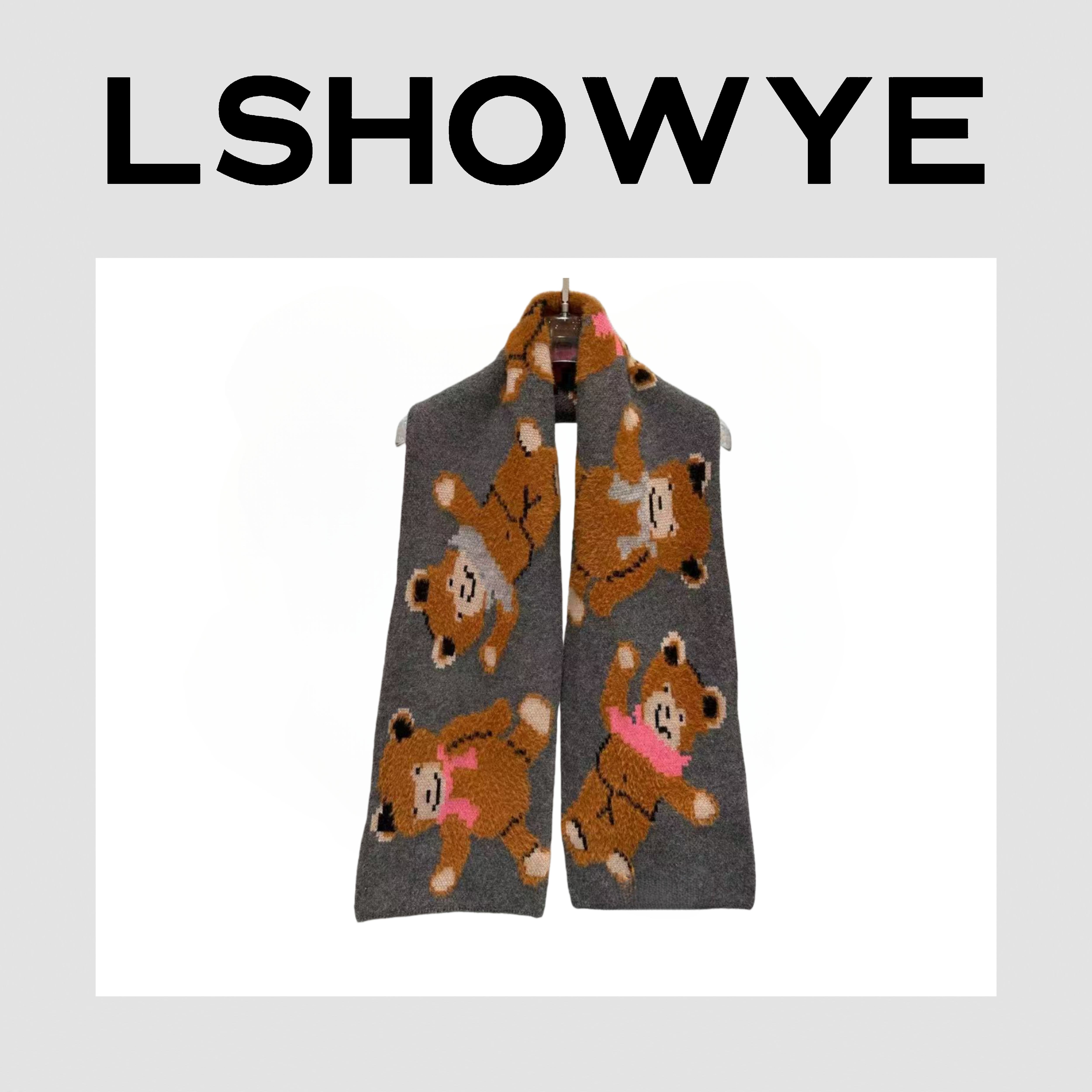 LSHOWYE｜氛围小熊羊毛围巾 m6451
