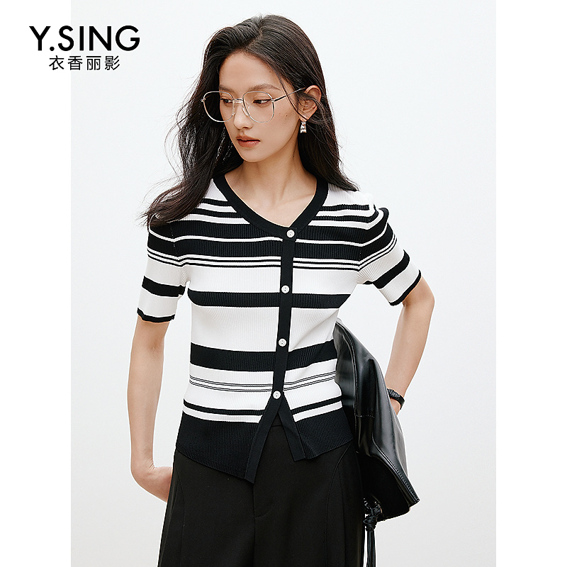 【达人专属】衣香丽影新款毛针织衫140519016