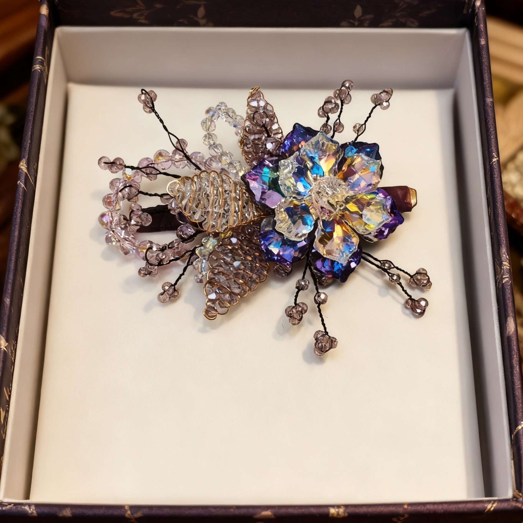 A8360编号紫莹轻奢发饰《鸭夹》