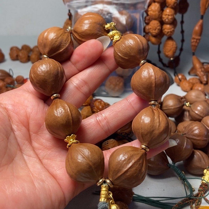 橄榄核手串/手链木**尼四花素核