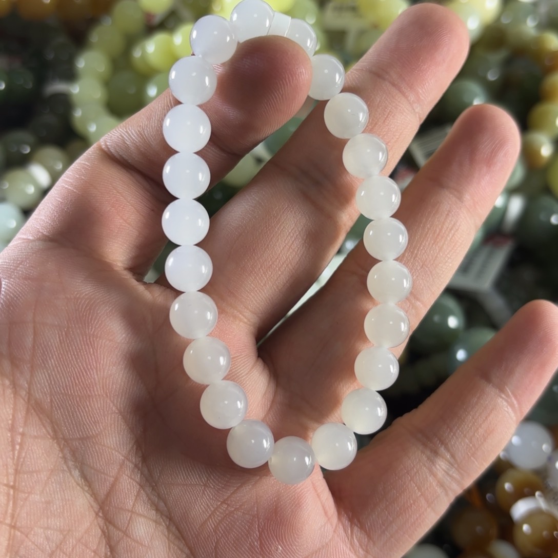 和田玉手链未镶嵌W127