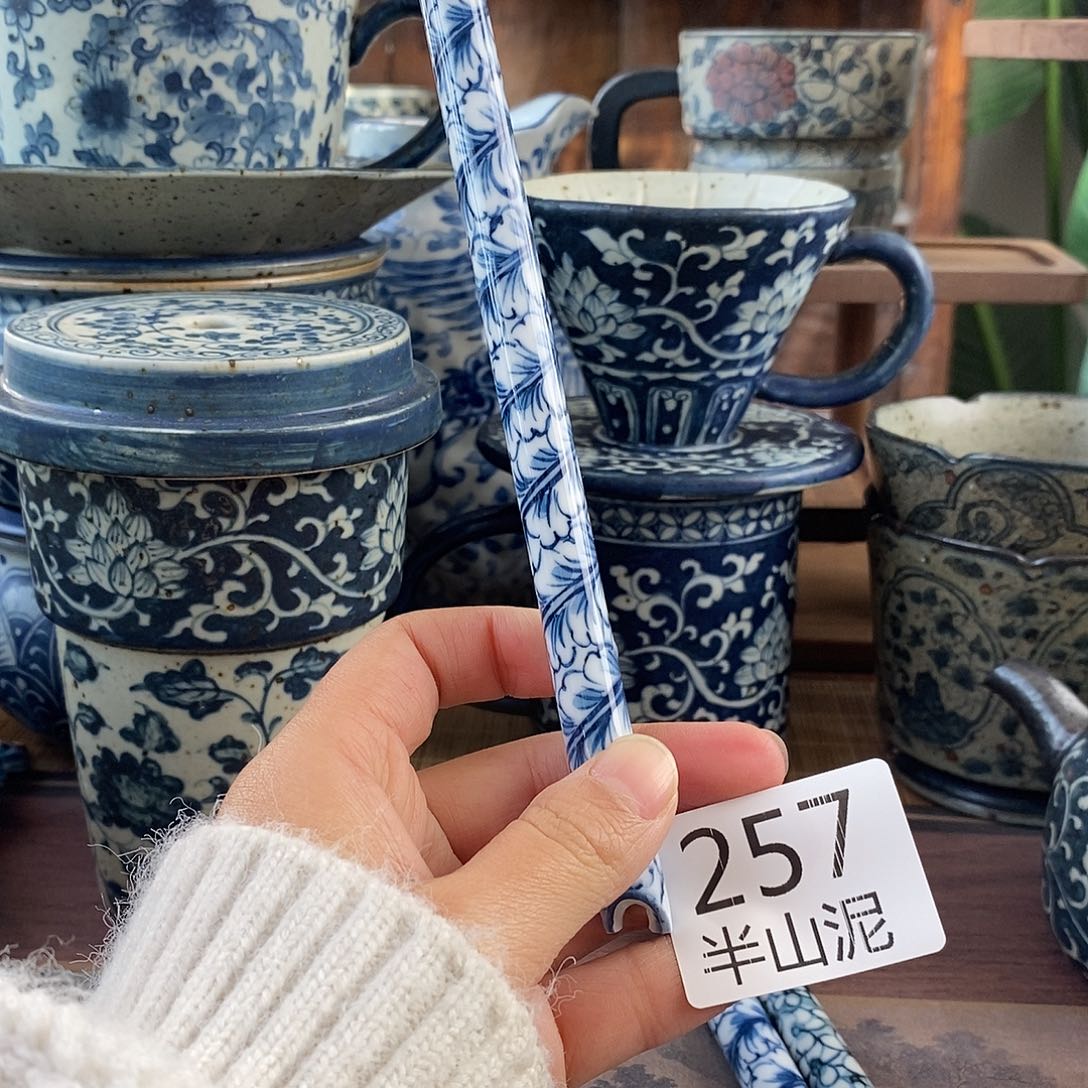 陶手工手绘青花高温陶瓷