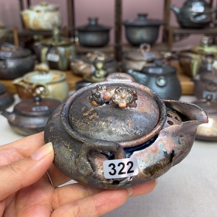 壶裸柴烧陶瓷茶具