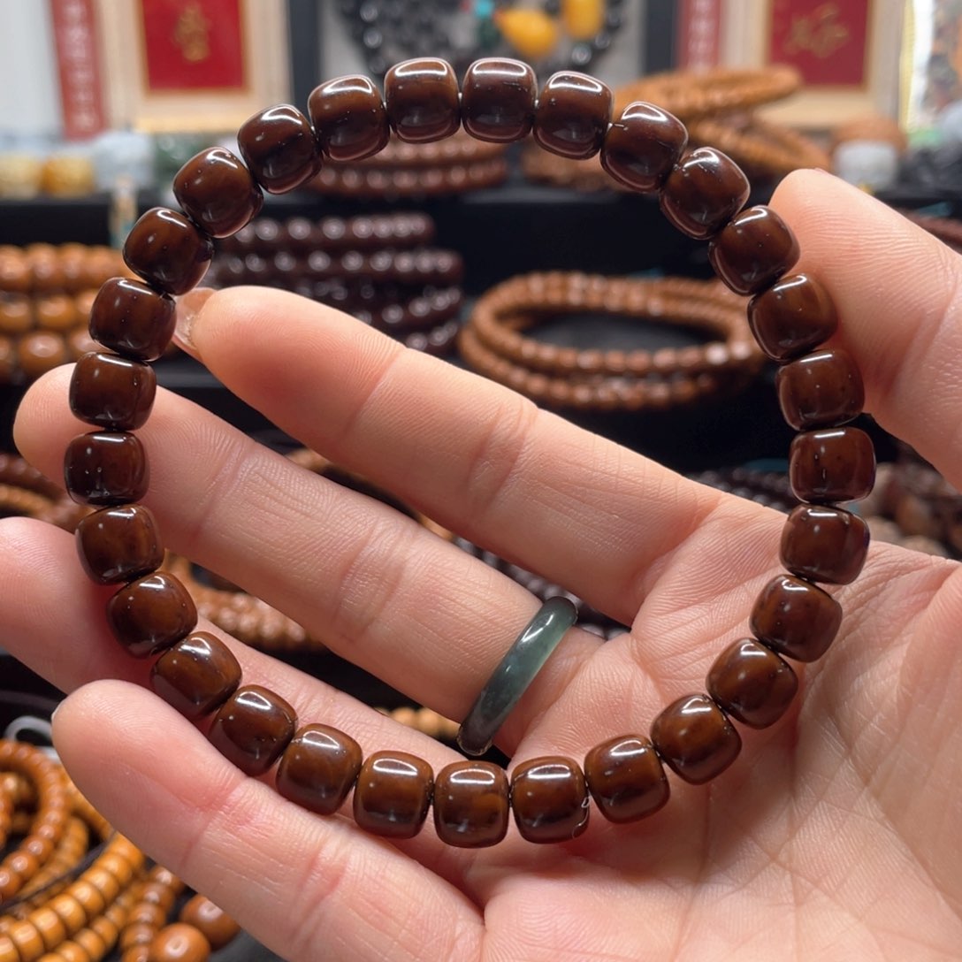 紫金鼠手串白*白8.5*7.6纯肉老型手串