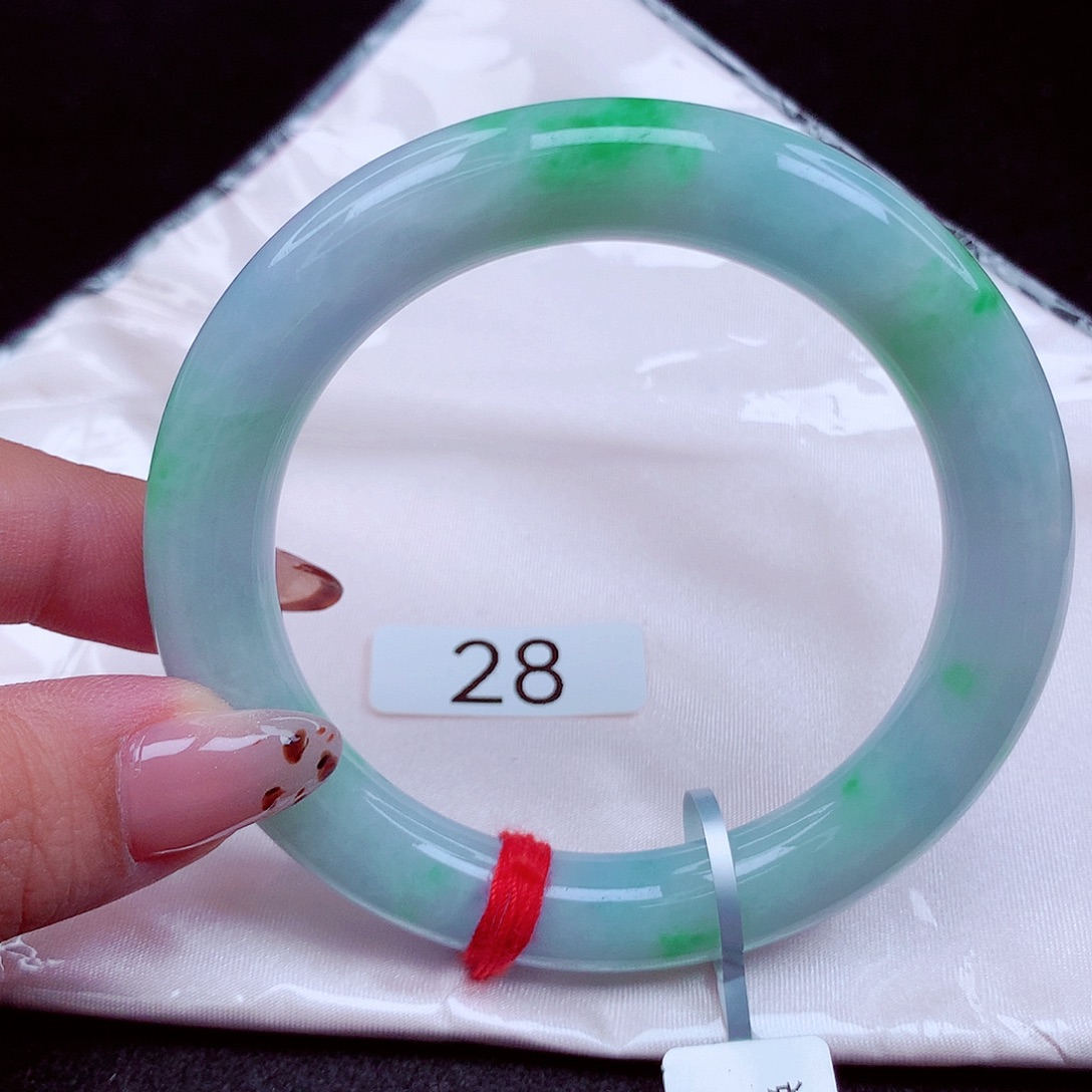 翡翠未镶嵌手镯天然缅甸翡翠A货玉手镯