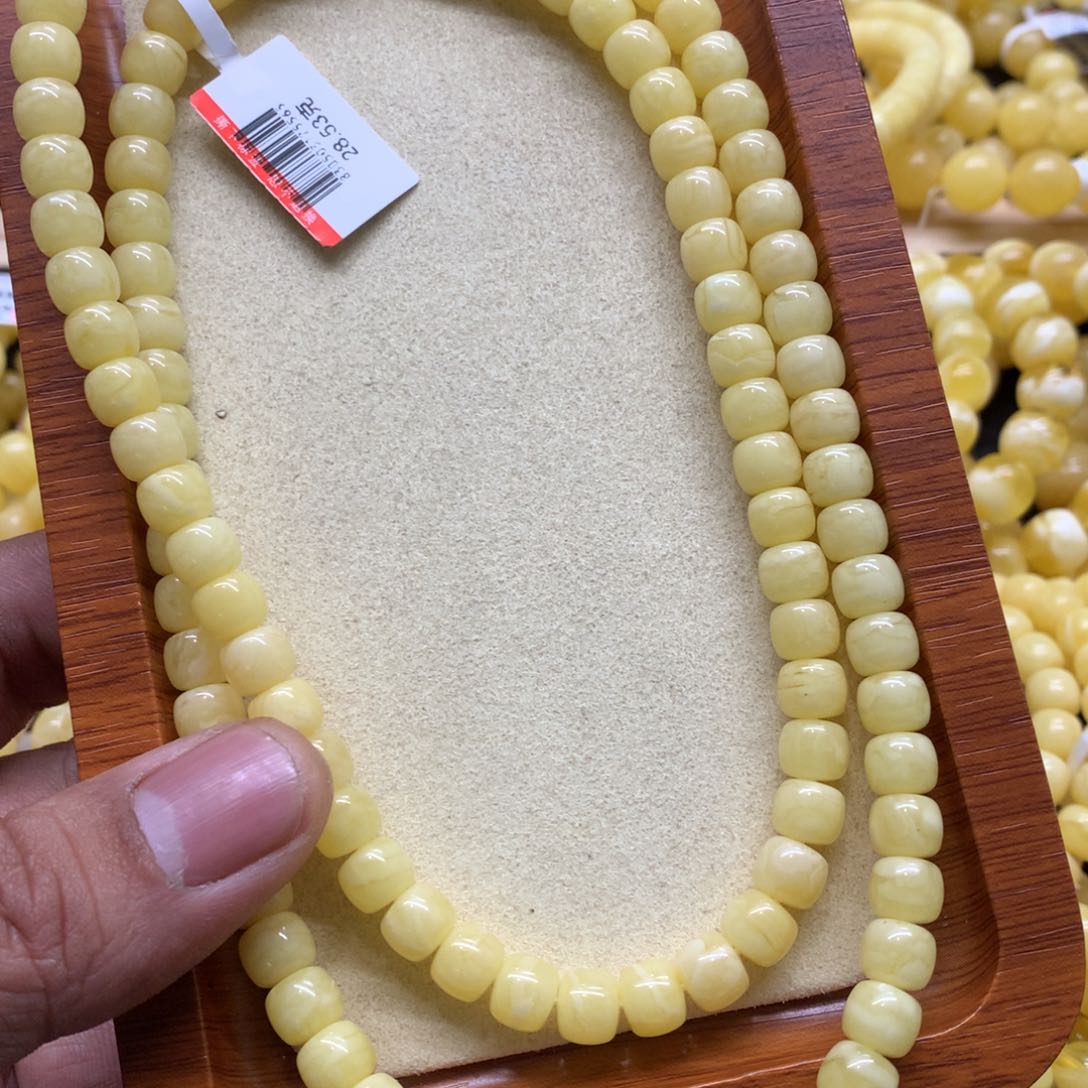 蜜蜡手链未镶嵌A*蜜蜡