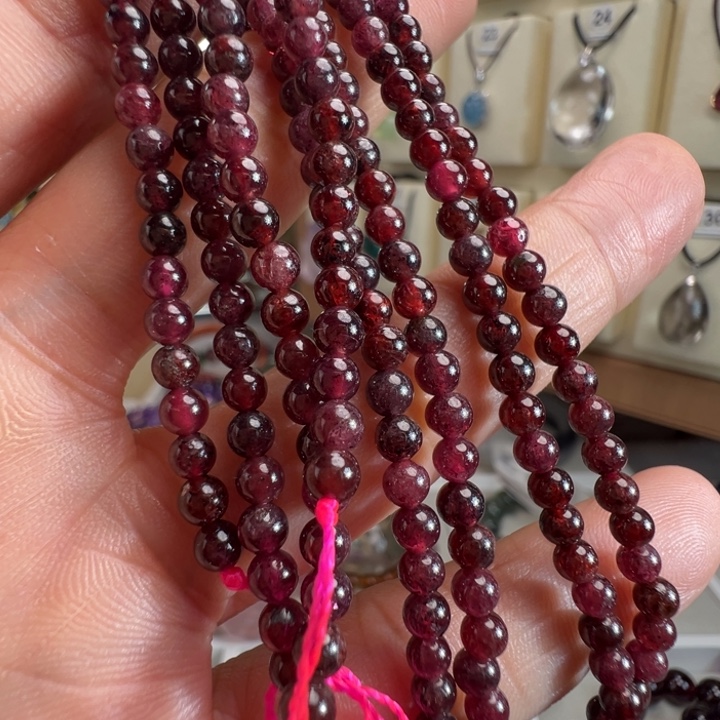 石榴石未镶嵌手链2条长链41cm
