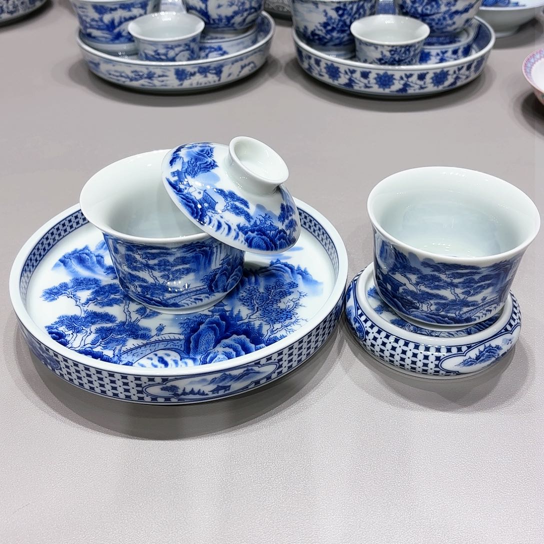 盖碗景德镇高温茶具