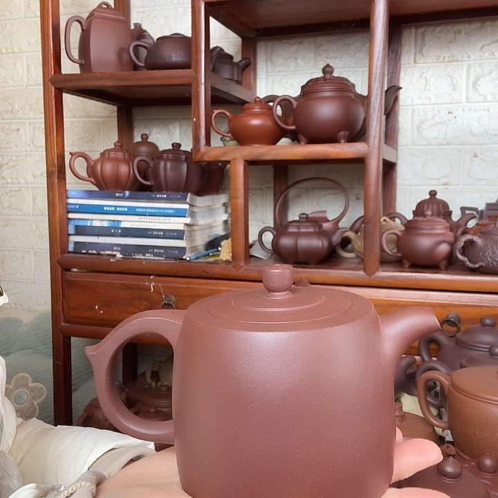 星***烂茶壶紫砂井兰450cc底槽清精工半手工