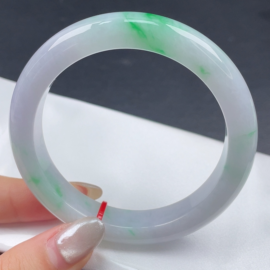 翡翠未镶嵌手镯59圈口