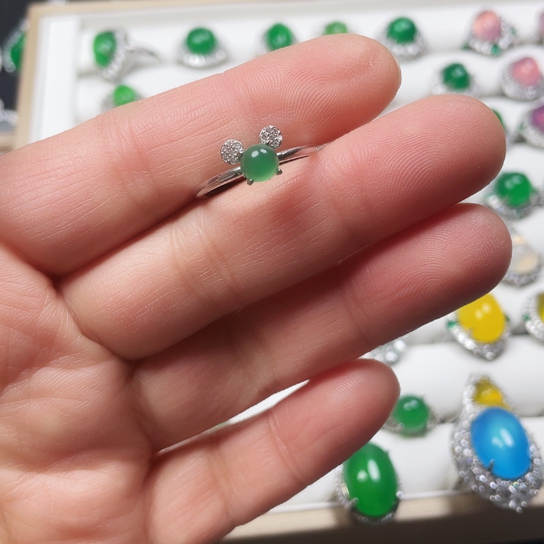 玛瑙/玉髓戒指合金