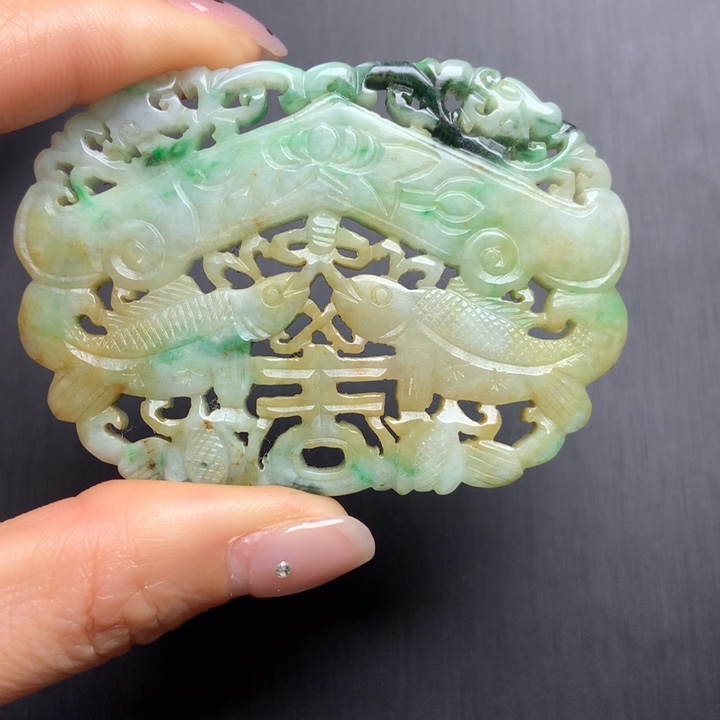 翡翠挂件未镶嵌天然a货翡翠