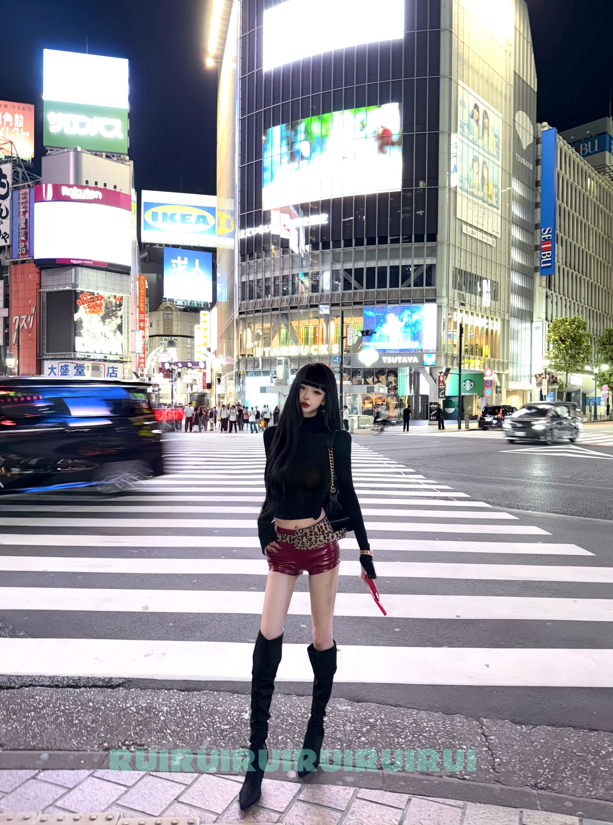 【RUI】时髦热辣皮裤 PU皮短裤显瘦辣妹热裤子D0223