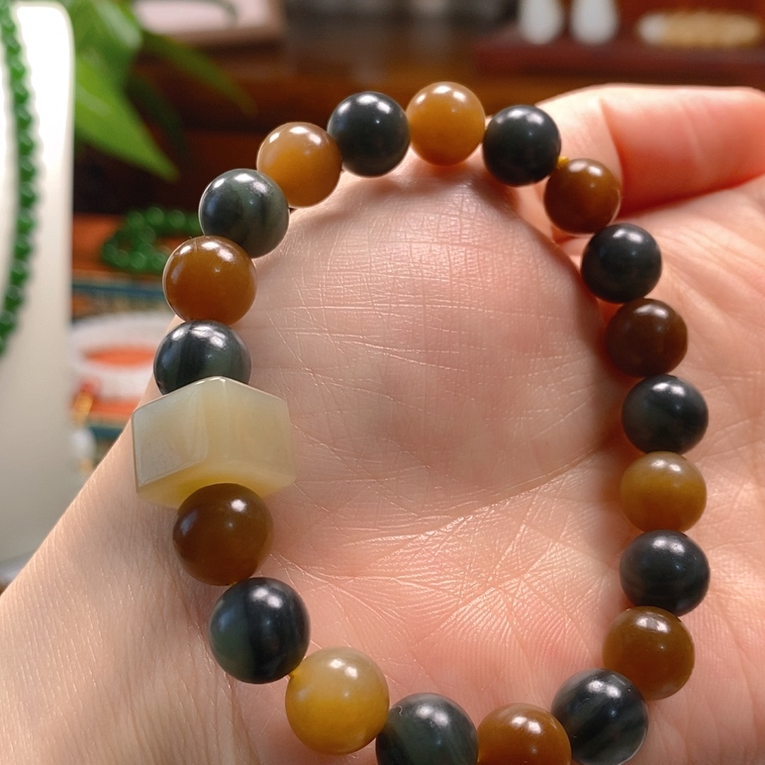 和田玉手串未镶嵌