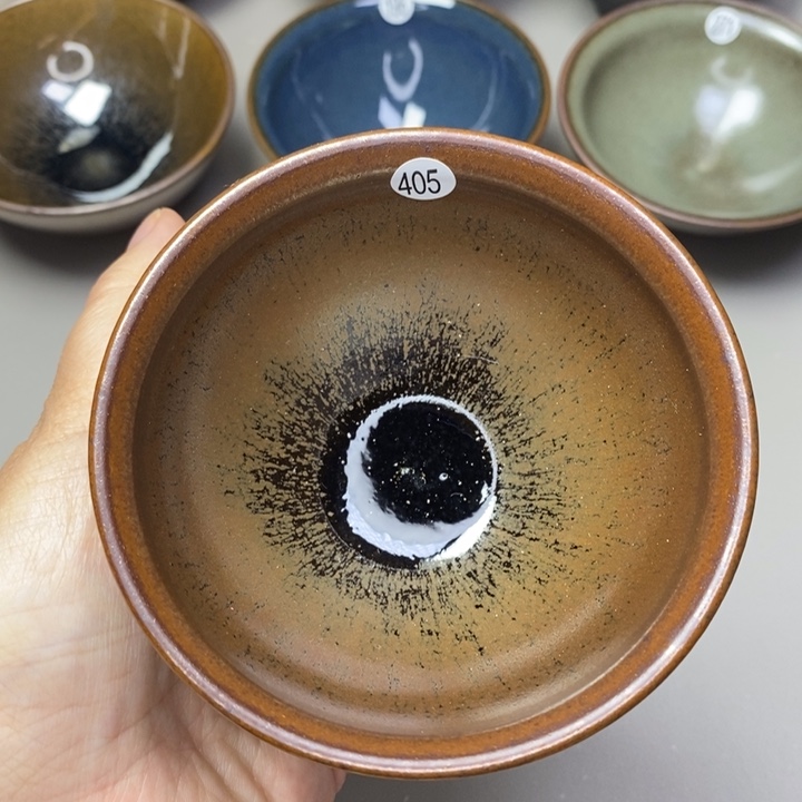 茶盏建窑建盏磨底柴烧主人杯微瑕