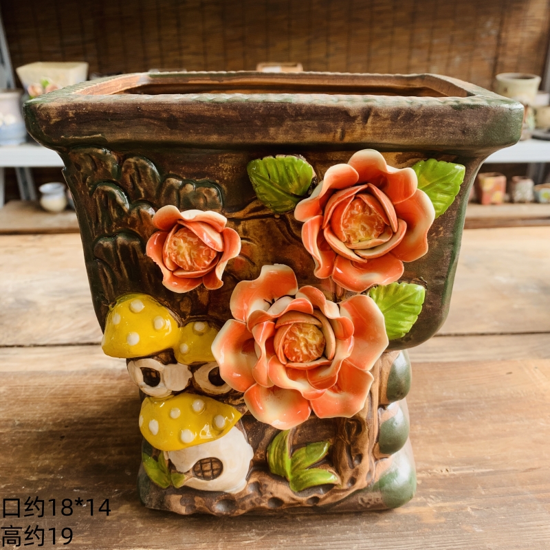 手作陶瓷多肉花盆