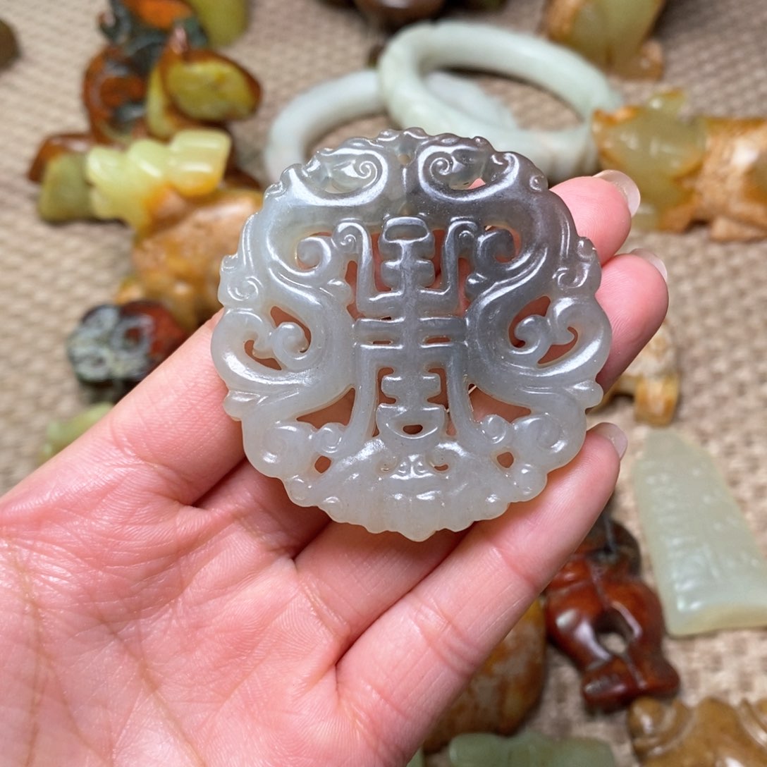 白玉菩提吊坠白玉菩提白玉菩提摆件