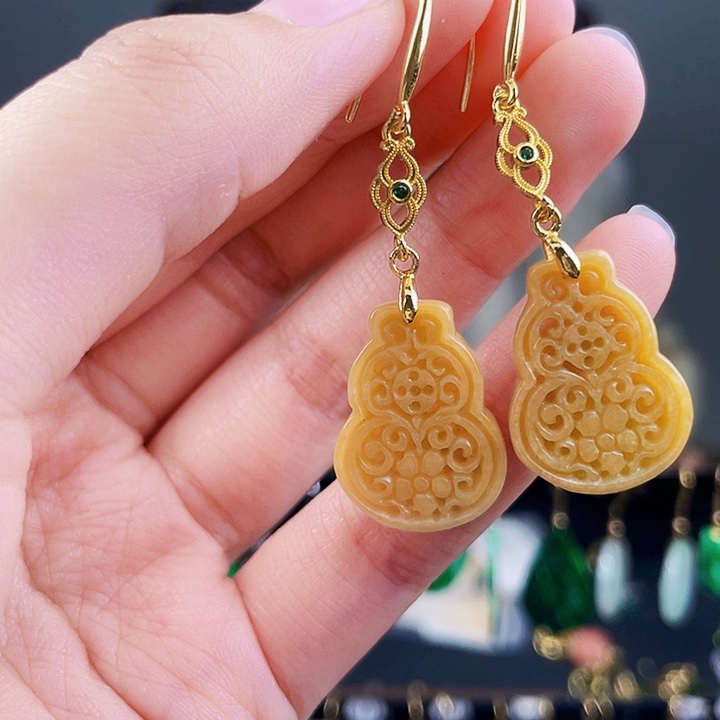 翡翠耳饰未镶嵌饰品