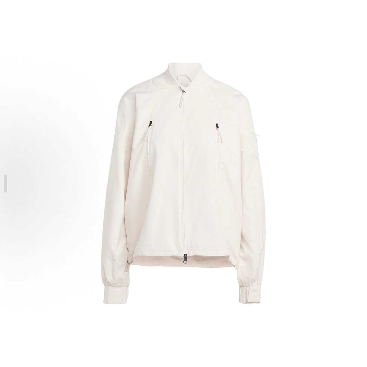 adidas 纯色宽松运动休闲夹克外套 女款 粉白IA2135