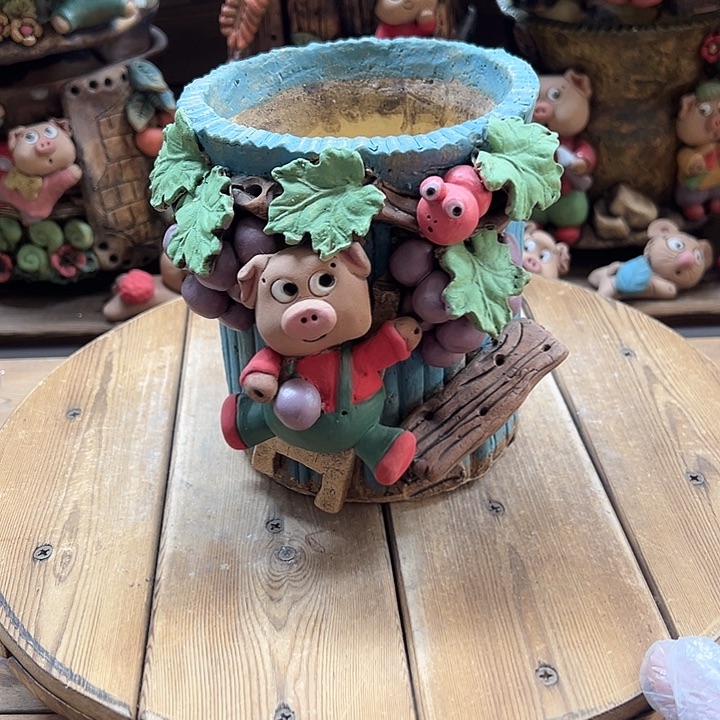 嘻哈多肉花盆百搭