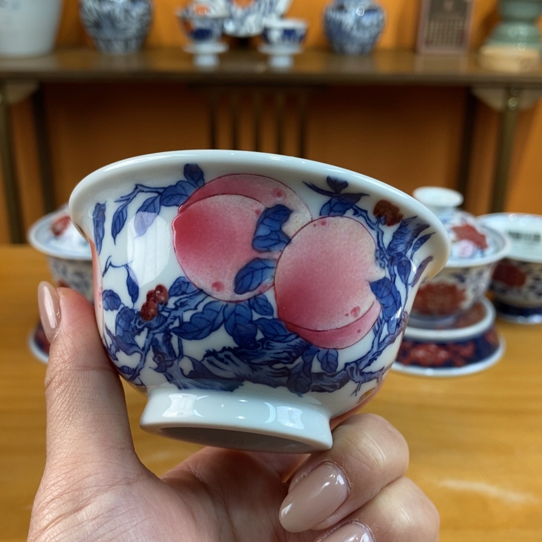 手绘现代茶具非古董