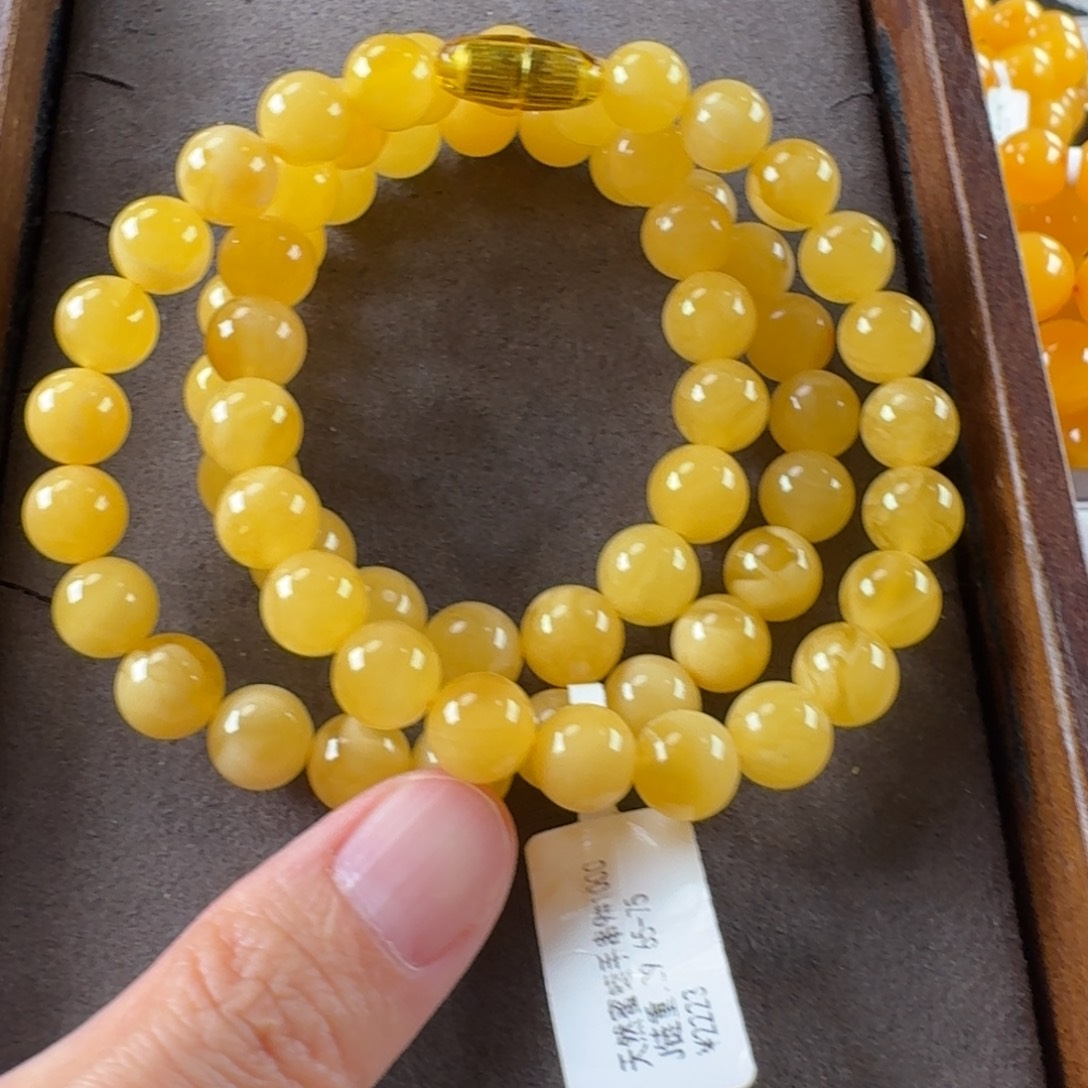 蜜蜡未镶嵌毛衣链