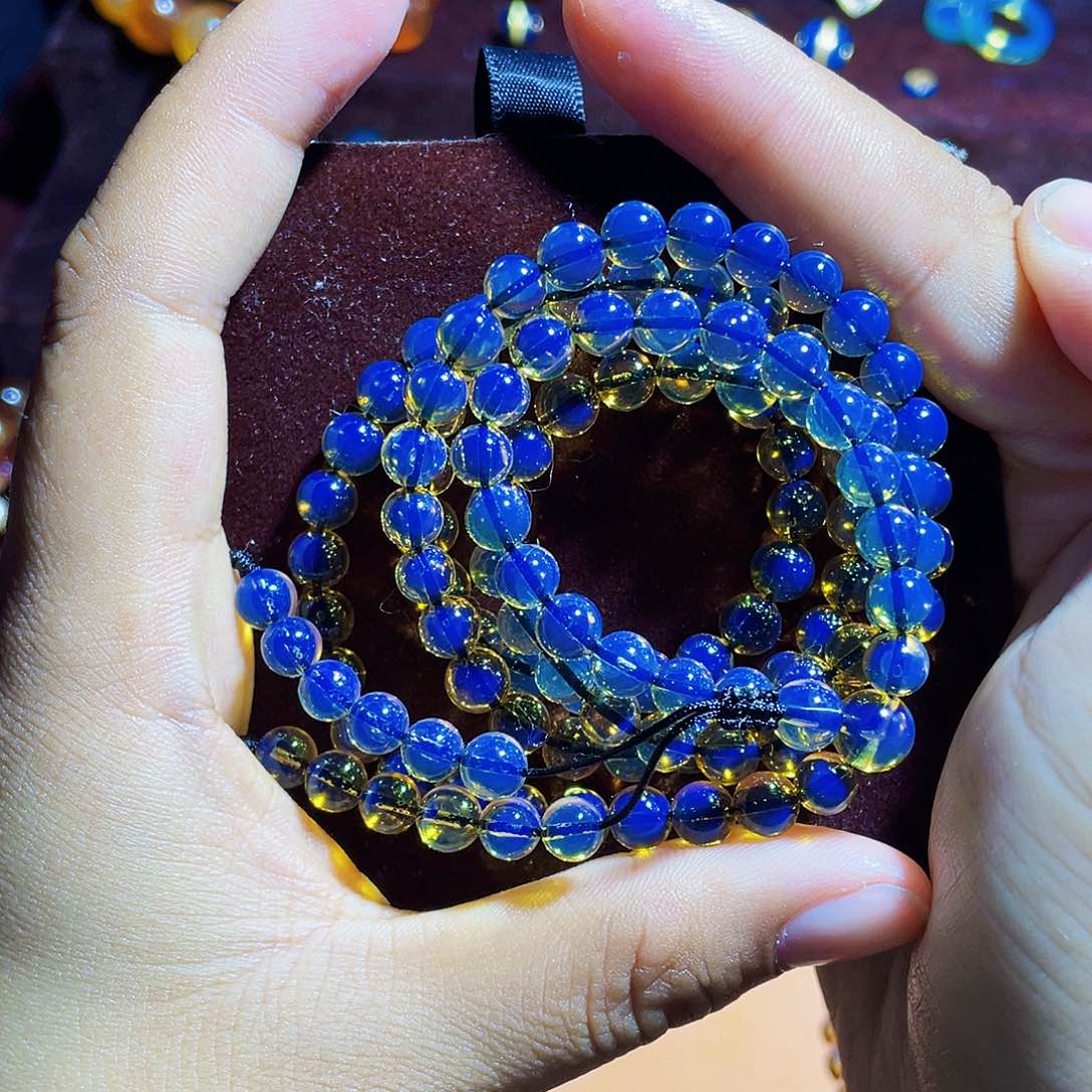 蓝珀裸石未镶嵌福***?6加108毕业品质