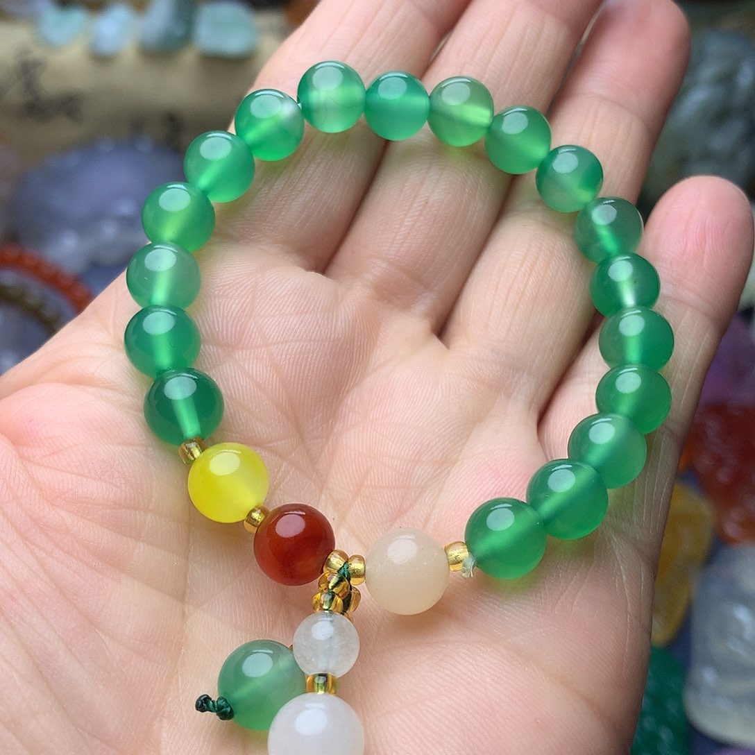 玛瑙/玉髓珠宝奇石未镶嵌手链