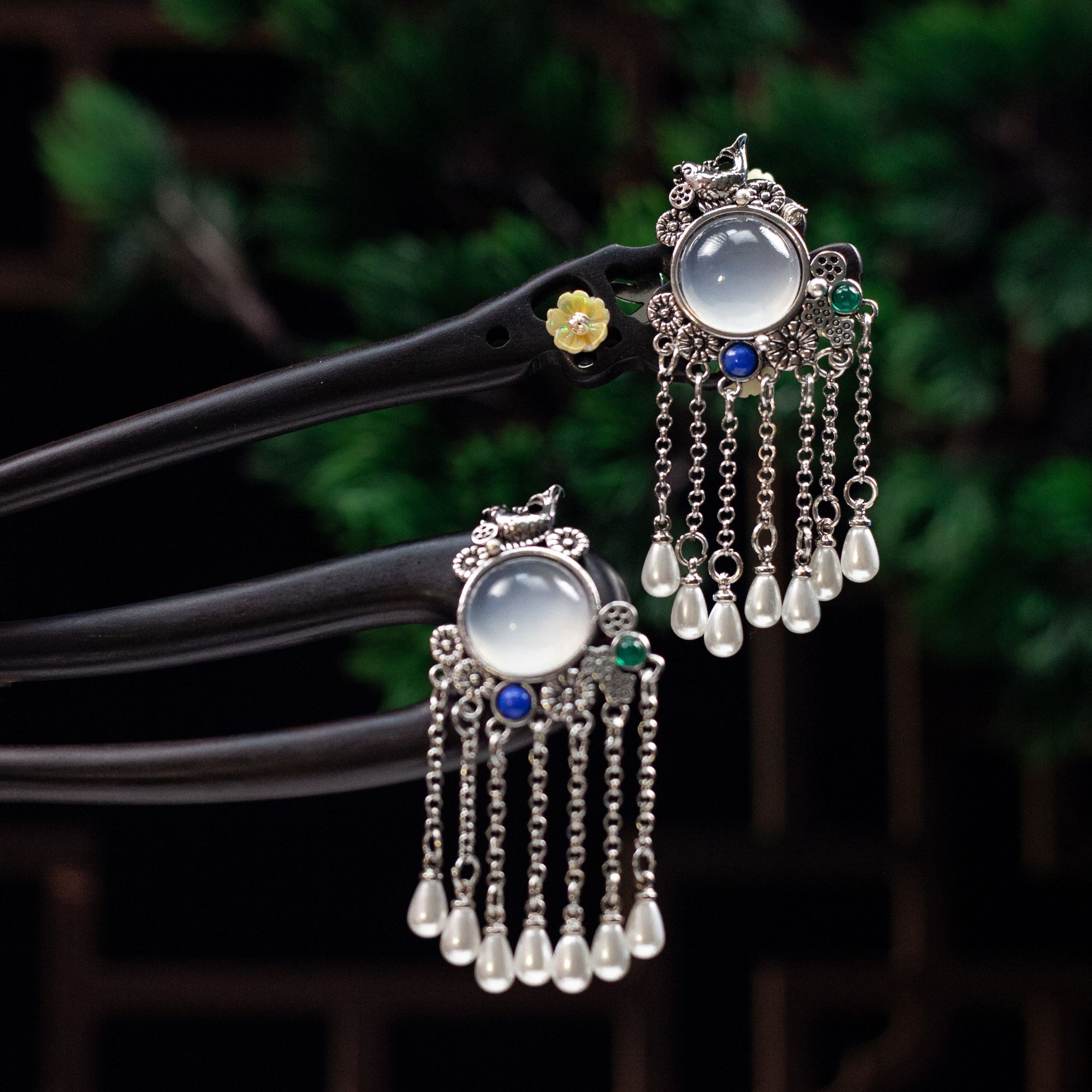 黑檀木手工复古发簪簪子古典中国风旗袍盘发头饰发饰古风步摇礼品