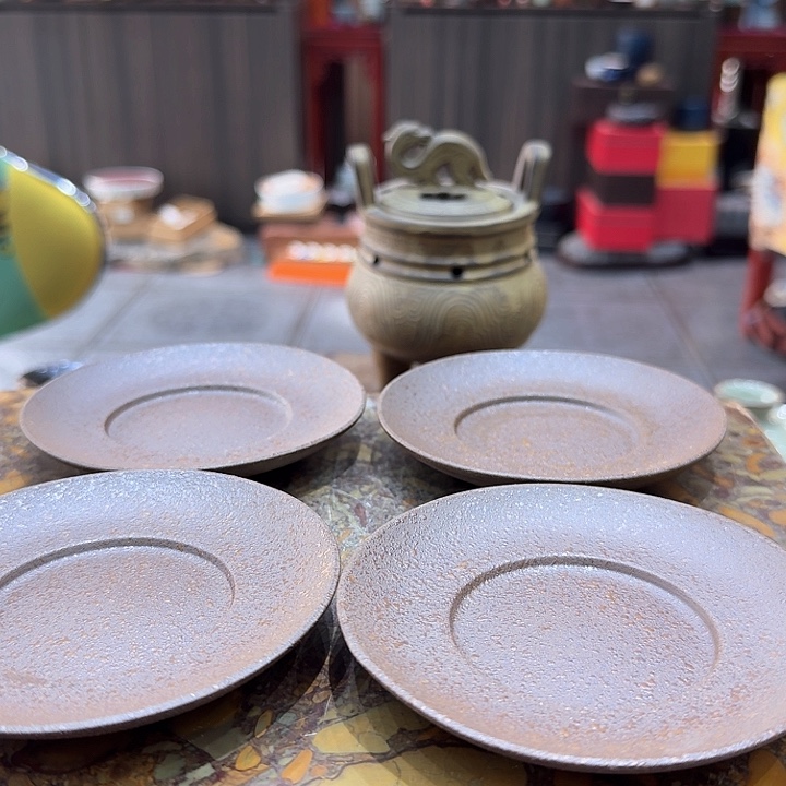 铁陶杯垫四个。。。品茗