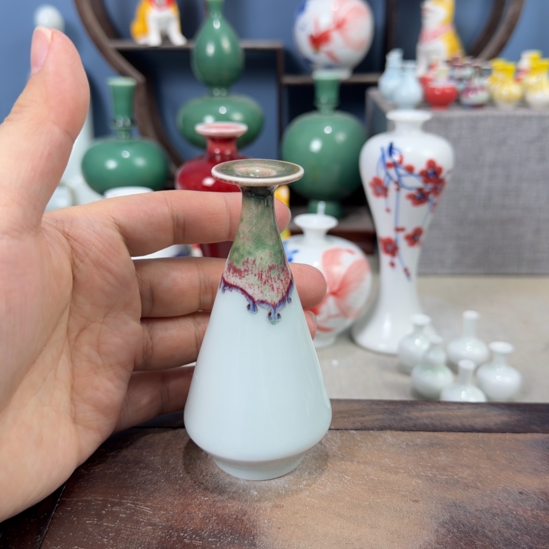 陶瓷手工小花器摆件