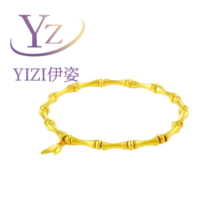 铜合金手链 YIZI/伊姿 新中式高级感竹节手串手链周家手串女手链