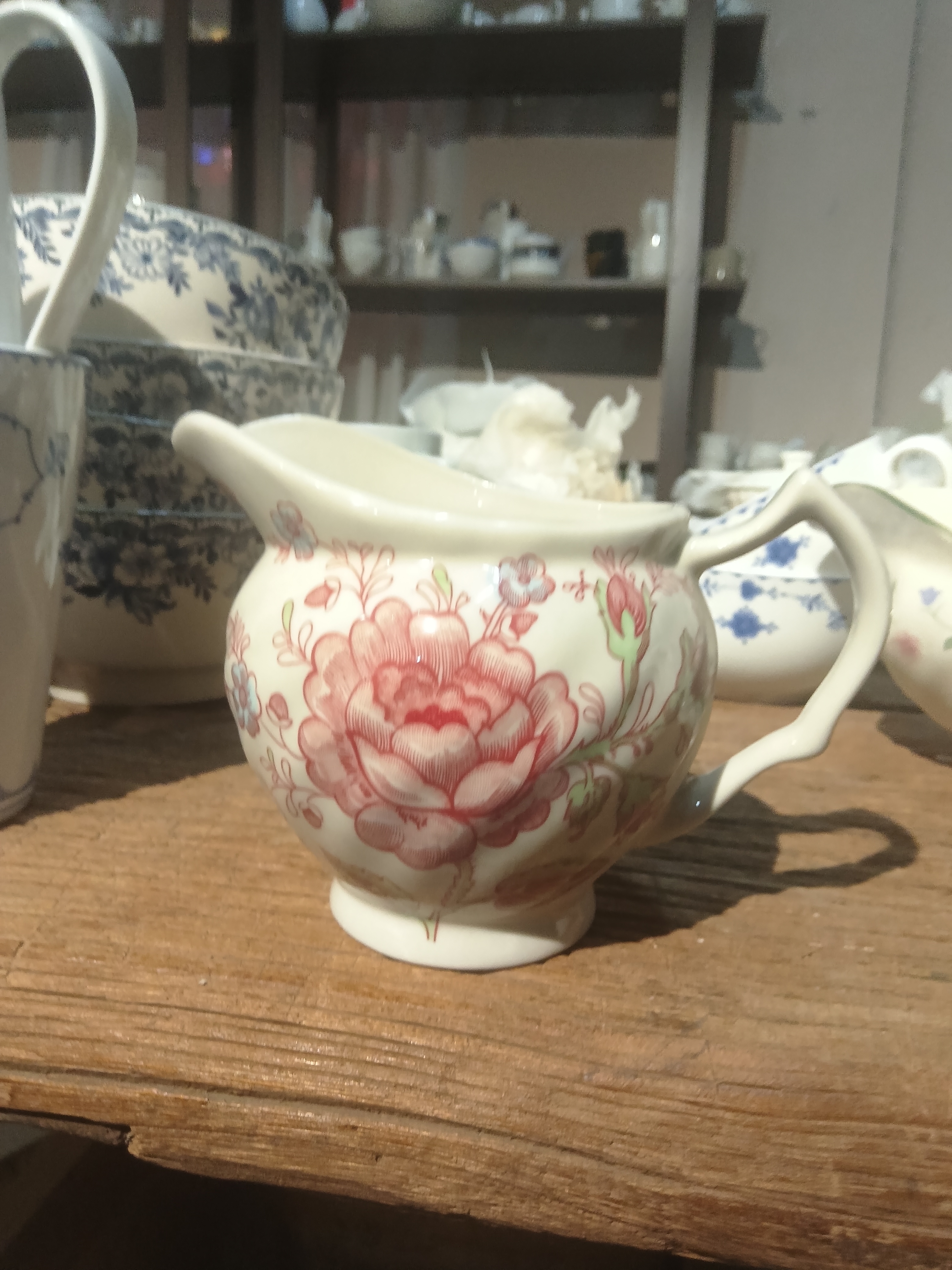 国营尾货玫瑰奶杯一个微瑕