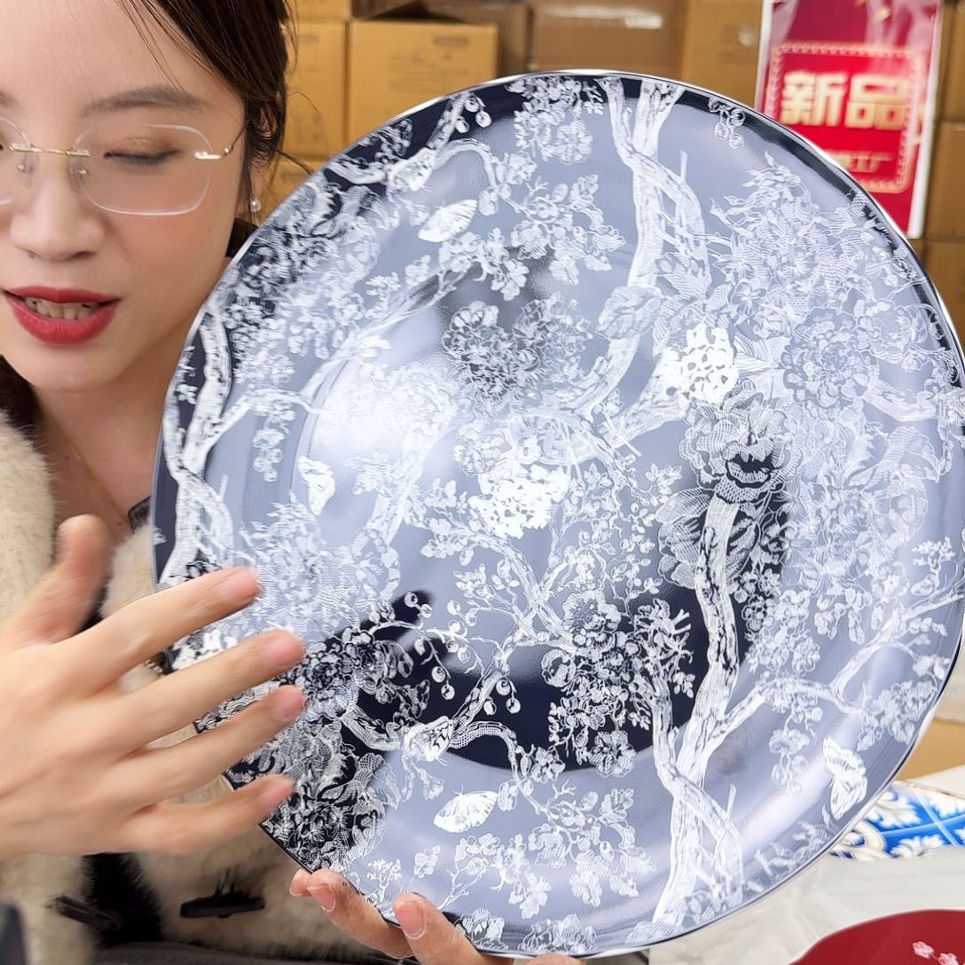 骨瓷高骨12英寸平盘30.5cm一个