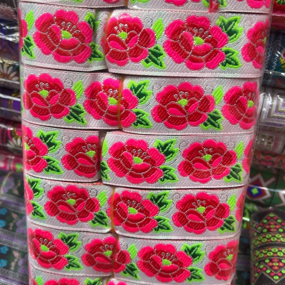 民族风批发3.3牡丹花白色