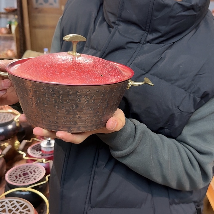 紫铜手工制作摆件