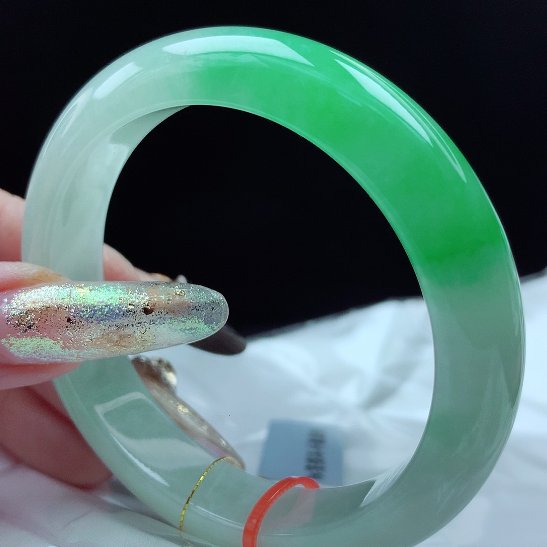 未镶嵌手镯翡翠53圈5039超高性价比有瑕疵