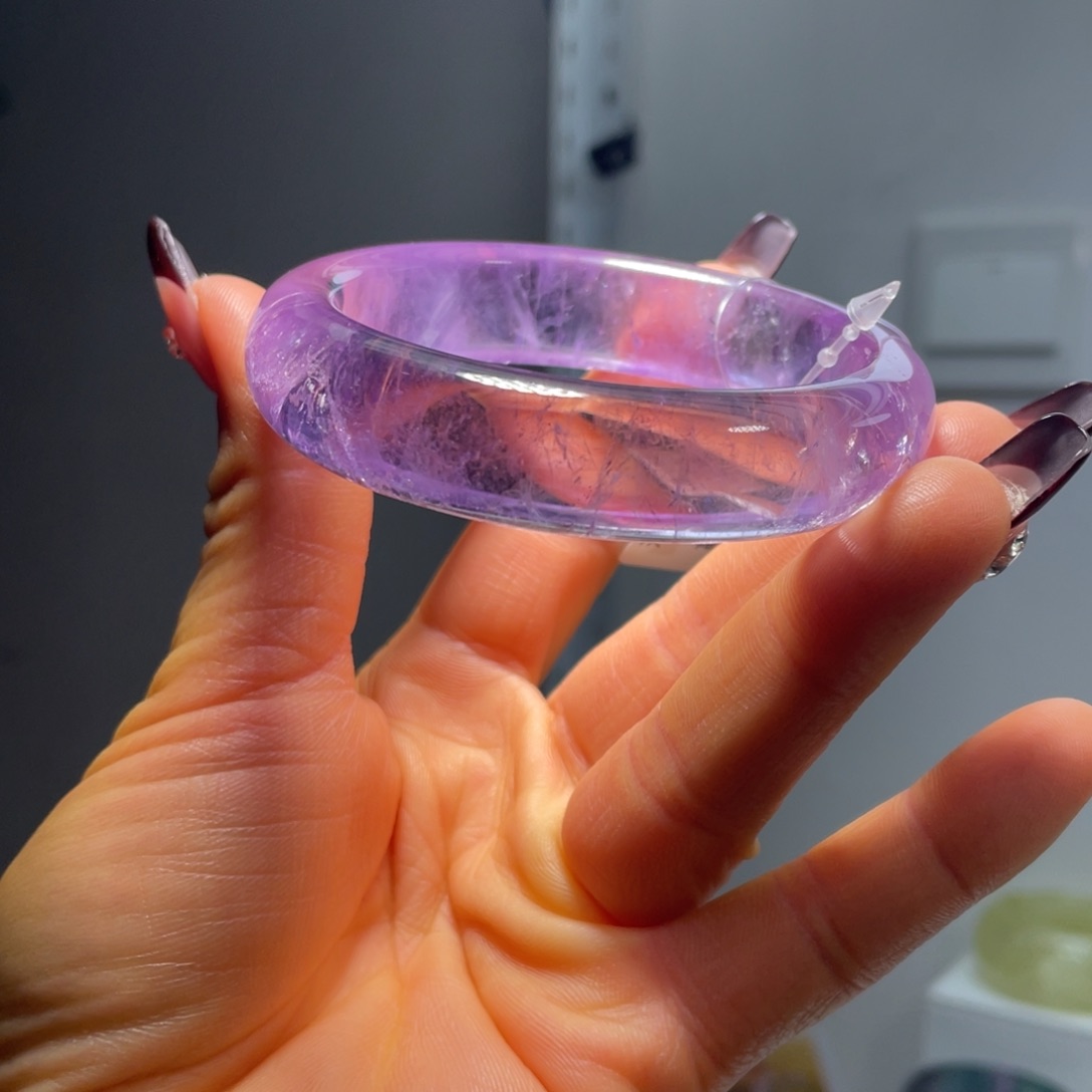 水晶手镯58圈口2号未镶嵌