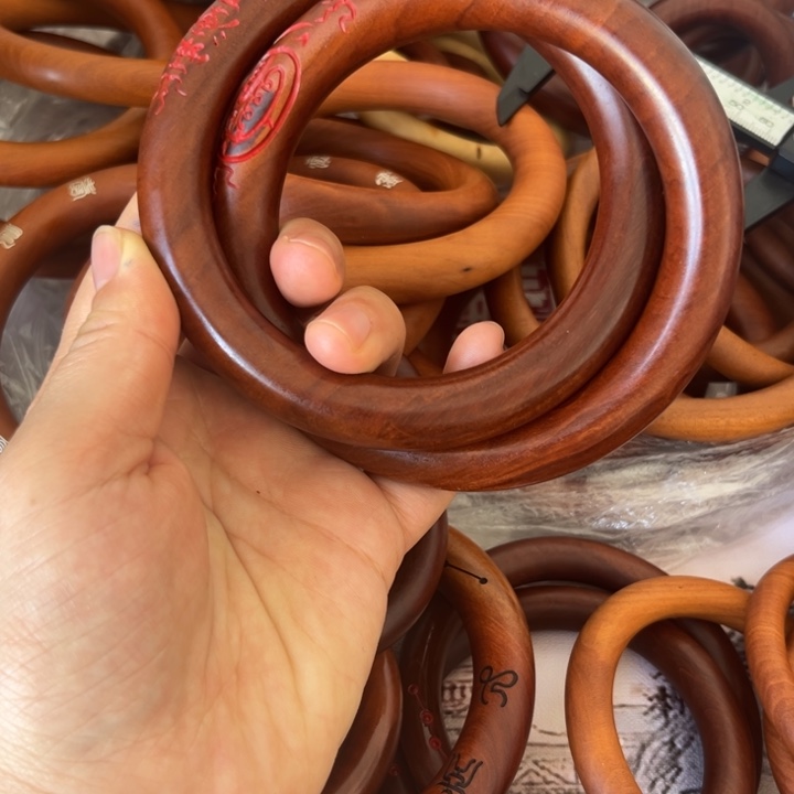 枣木初*～内径75乾坤圈枣木手工老料高品