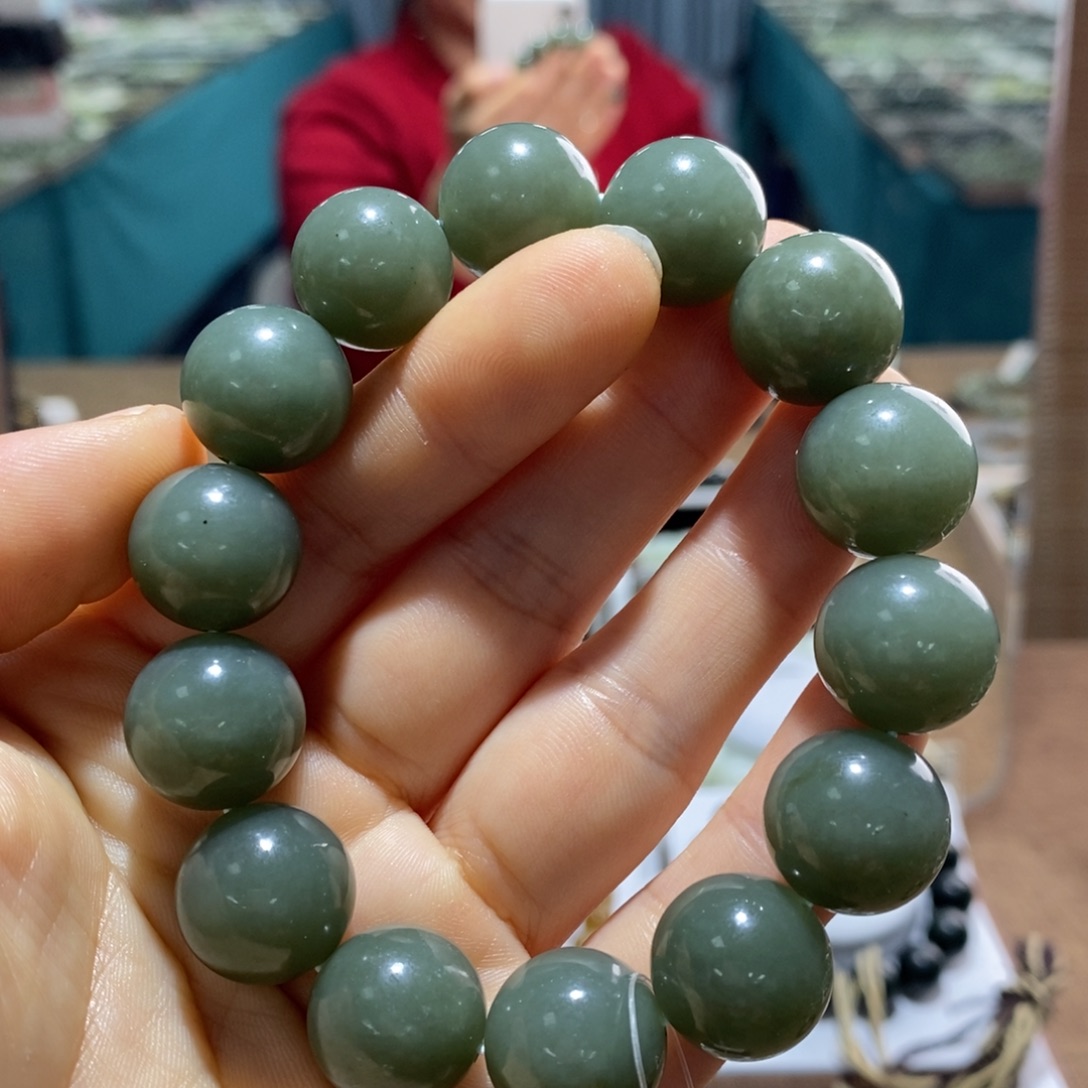 和田玉未镶嵌手链15