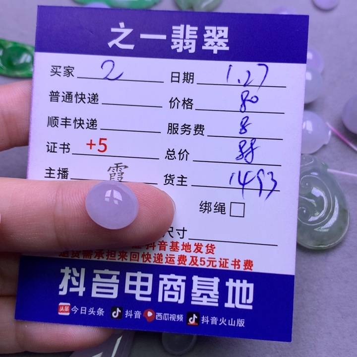 翡翠颈饰未镶嵌已**2