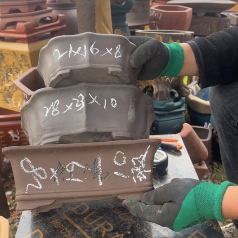 红陶紫砂花盆盆景盆栽瑕疵