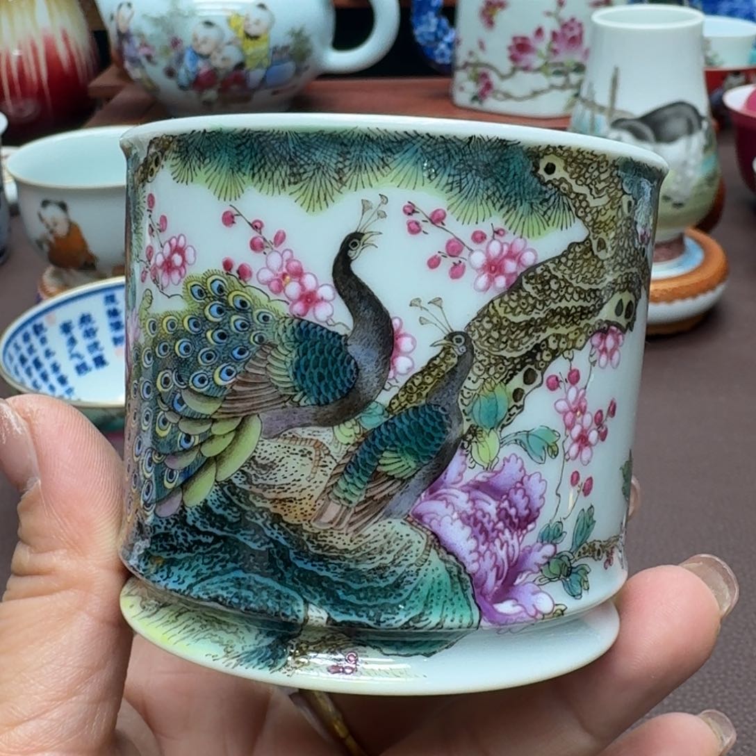 瓷片景德镇仿古手工制作艺术展示