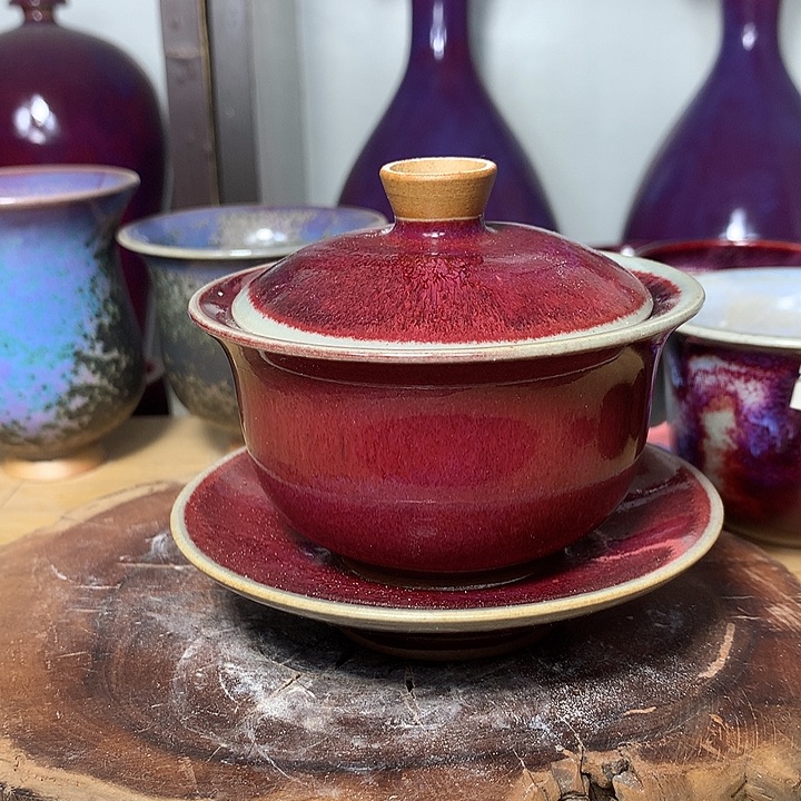 钧瓷杯子，纯手工制作钧瓷杯子