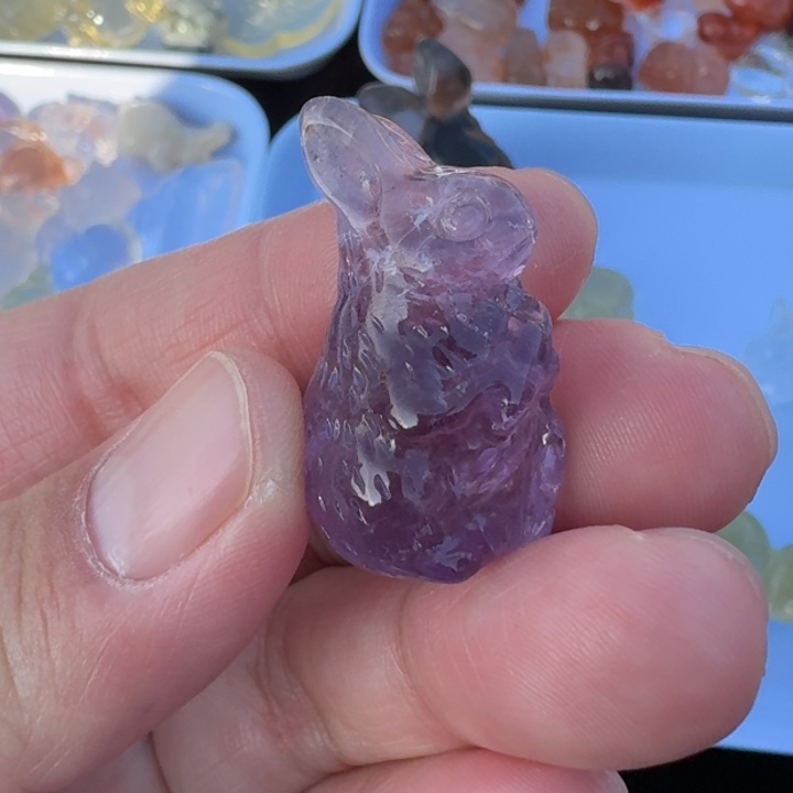 未镶嵌颈饰紫晶吊坠