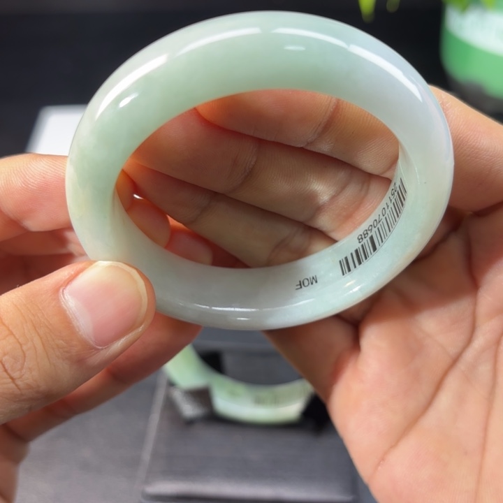 翡翠未镶嵌手镯5354 x6 52