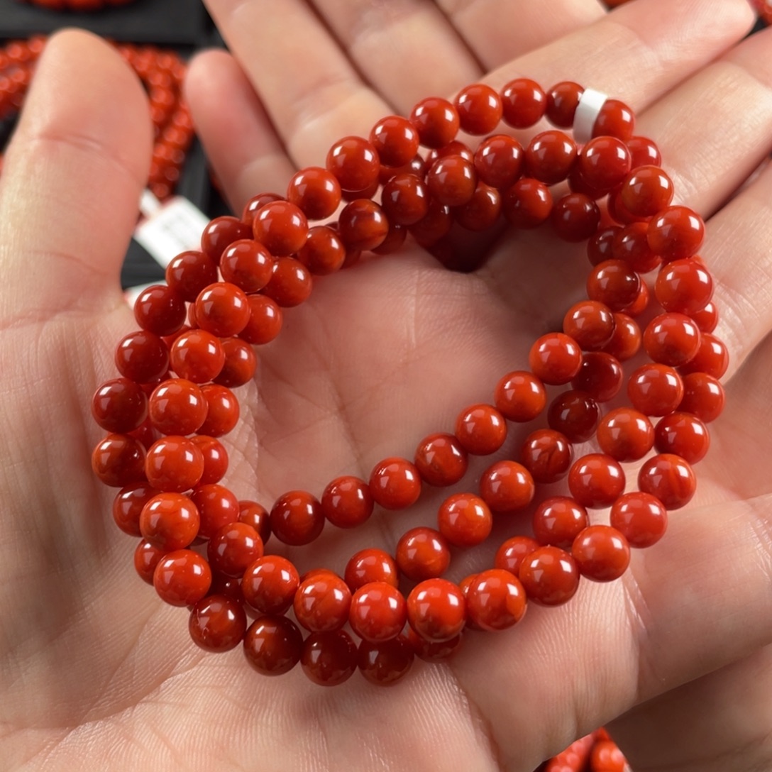 南红玛瑙未镶嵌手链妞6