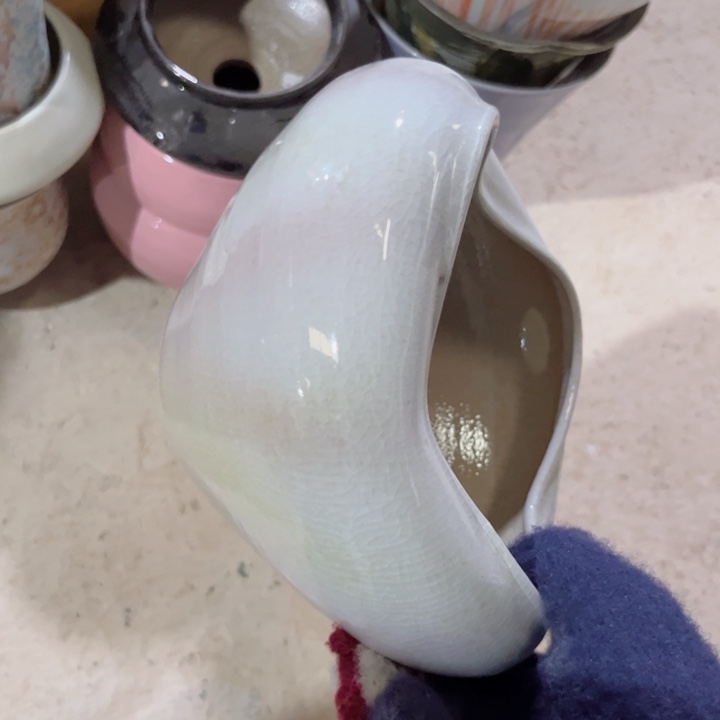 瓷片口13高12瑕景德镇陶瓷