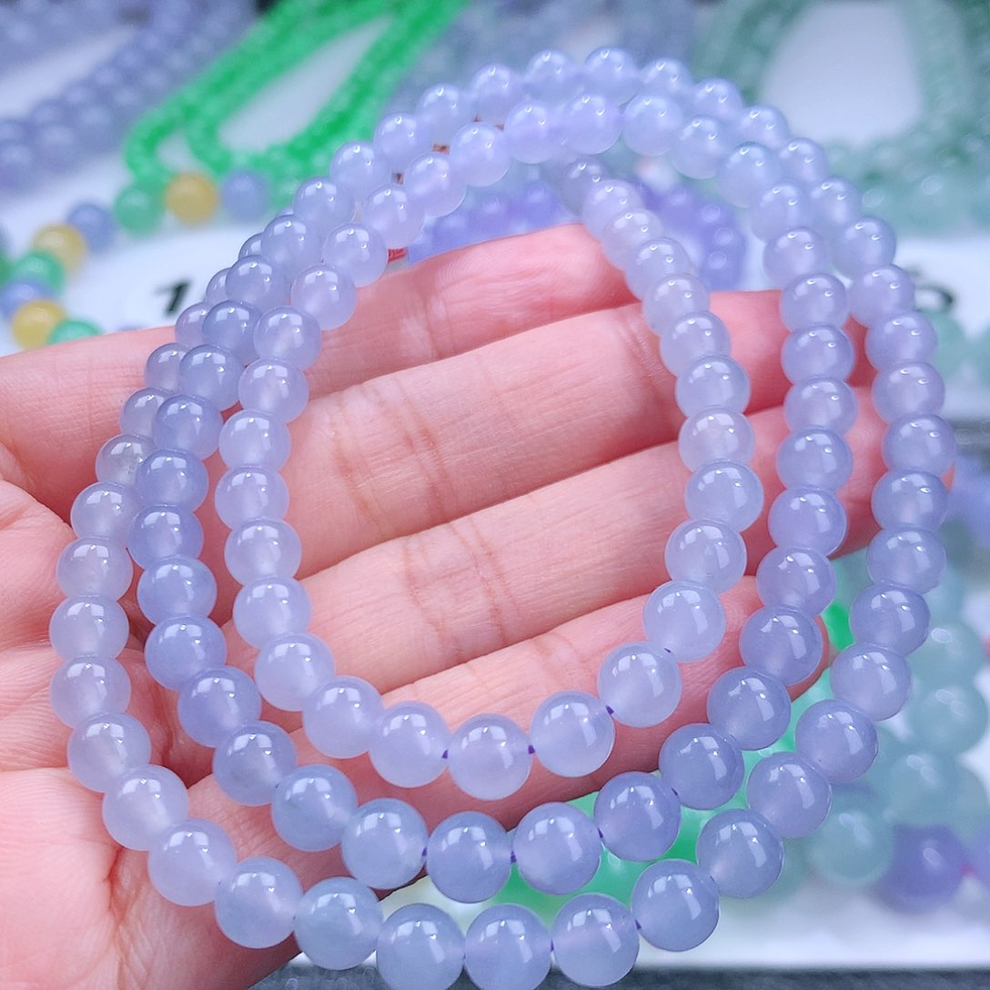 翡翠手串未镶嵌卡6mm