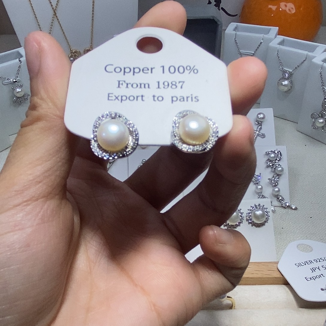 淡水珍珠耳饰未镶嵌